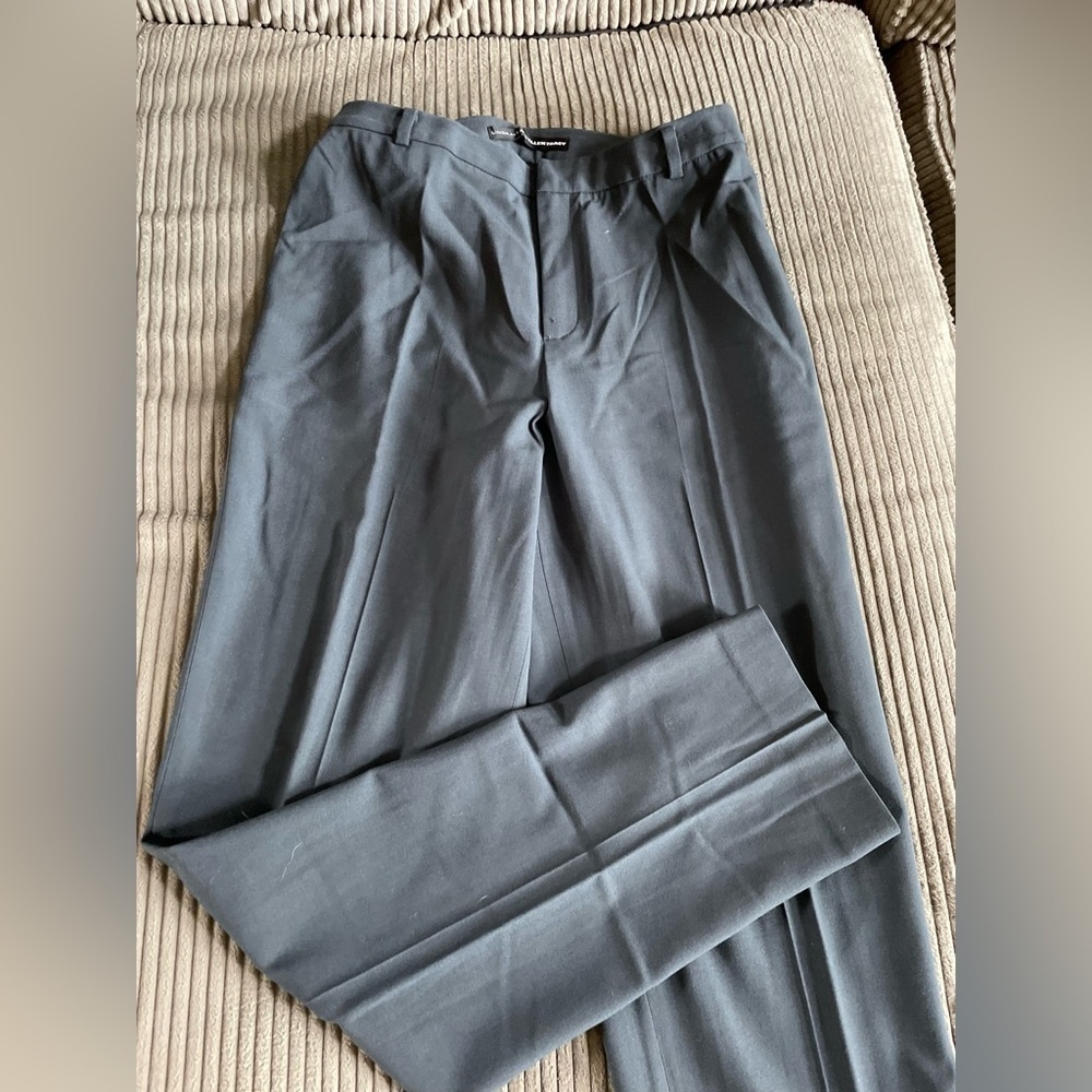 Linda Allard Ellen Tracy Straight Ankle Dress Pants Gray Size 4 - Picture 2 of 4